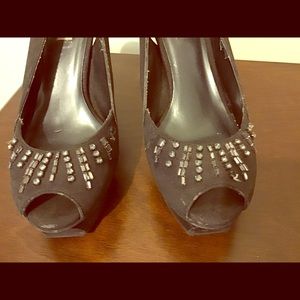 Vera Wang heels with rhinestones